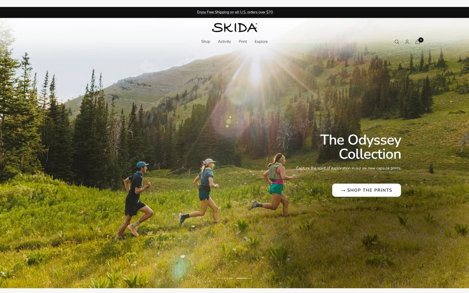 Skida home page redesign